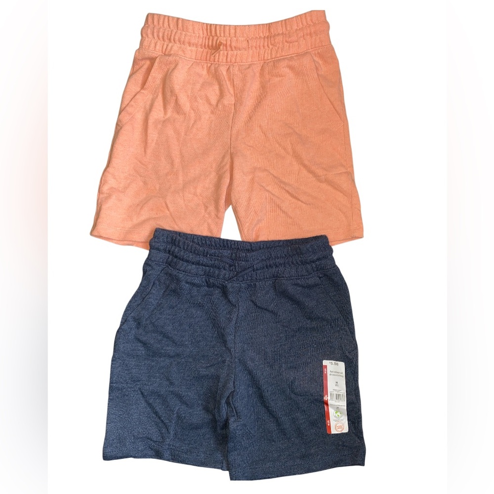 Wonder Nation • Peach and Navy • Kids Shorts • Medium